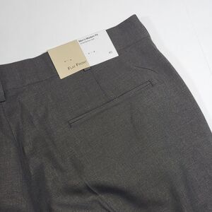 Doc Amelia by Cintas‎ Men's Dress Pants Flat Front Brown Plaid Polyester 40R